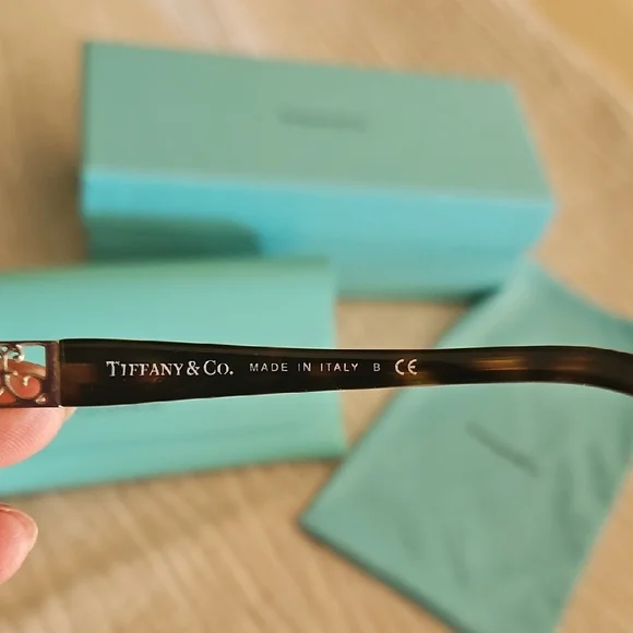 Tiffany & Co. Brown and Gold Glasses - Picture 5 of 6